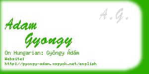 adam gyongy business card