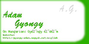 adam gyongy business card